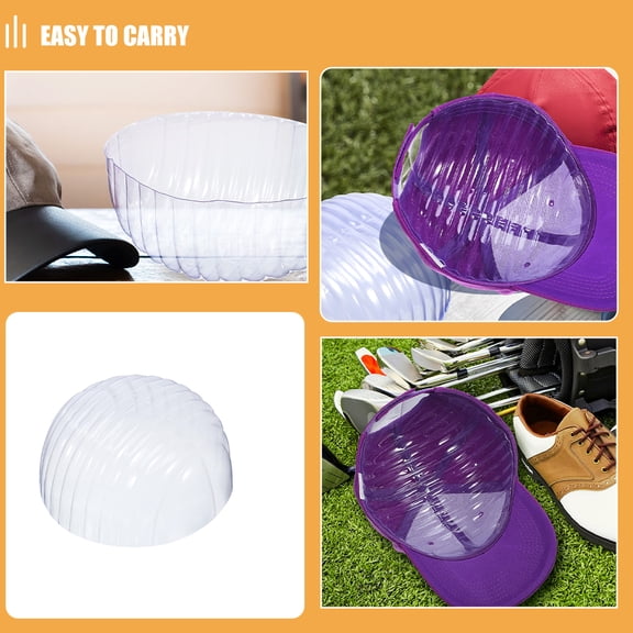 WEUVEB 20PCS Plastic Hat Shaper Inserts for Cap Shape Maintenance, PVC Forms for Travel, Storage, and Hat Support