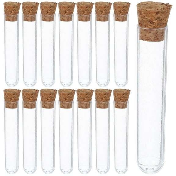 WEUVEB Disposable Plastic Test Tubes for Labs Variety of Sizes 20Pcs