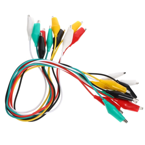 WEUVEB 20Pcs Alligator Clips Electrical Test Leads For Technicians And Engineers