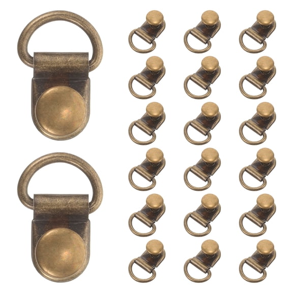 WEUVEB 20Pcs Durable Shoe Lace Locking Clips Metal Boot Repair Supplies for Outdoor Use