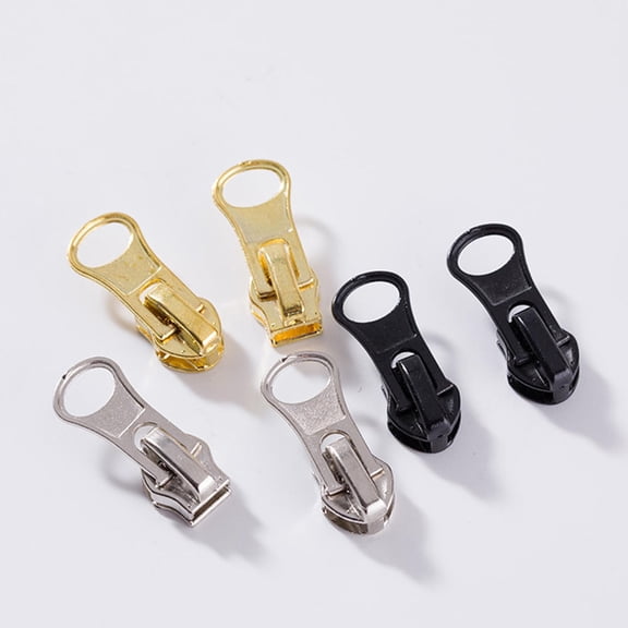 WEUVEB 20Pcs Metal Zipper Pull Tabs with Durable Construction for Luggage and Clothing