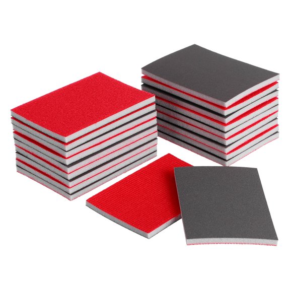 WEUVEB 20Pcs Fine Grit Sanding Sponge Kits Soft Blocks for Wood Metal Polishing Projects