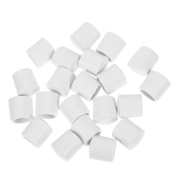 WEUVEB 20Pcs Plastic Door Stopper End Caps White for Easy Installation and Wall Protection