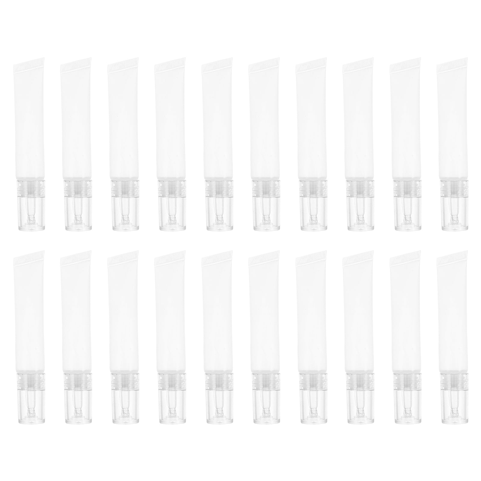 Sample Yuve WEUVEB 20Pcs Transparent Soft Plastic Squeeze Tubes for Makeup Travel ...