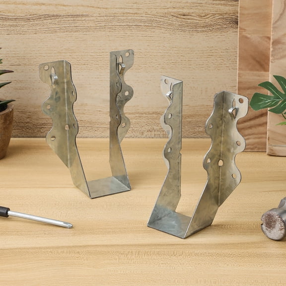 WEUVEB 20Pcs Universal Steel Joist Hanger Brackets with Weather Resistant Coating for Rafters