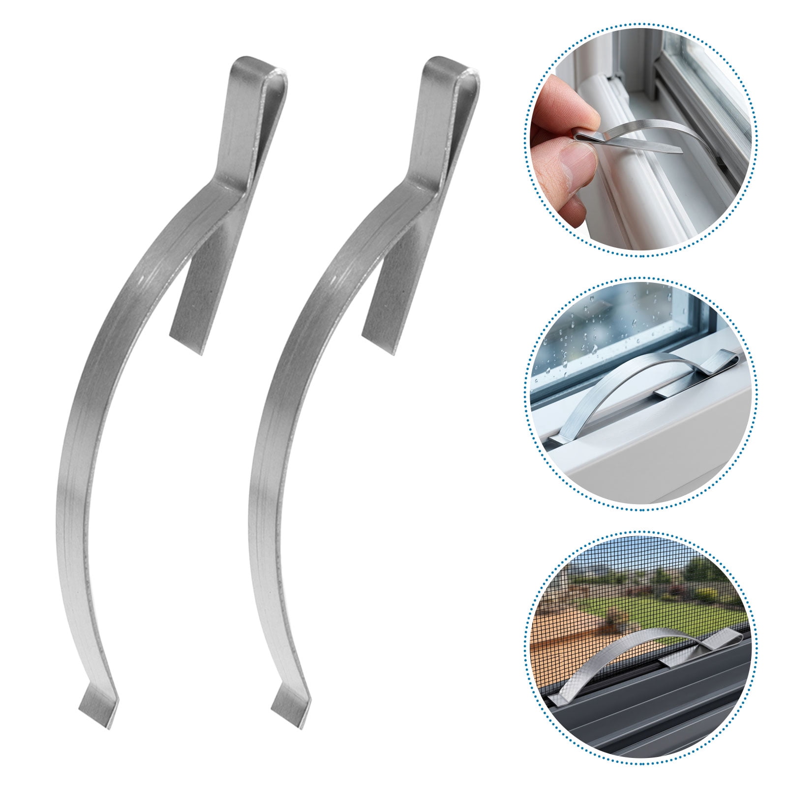 WEUVEB 20 Pcs Window Screen Retainer Clips, Stainless Steel Plated ...