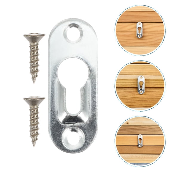 WEUVEB Picture Frame Backing Clips 1 Set for Drywall Concrete Walls Secure Hanging Hardware