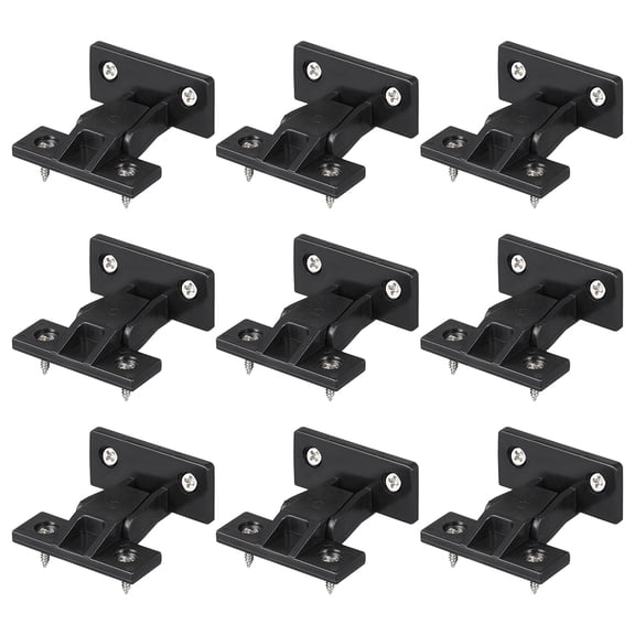 WEUVEB 20pcs Joint Connector Black Plastic Quick Installation for Effective Furniture Assembly