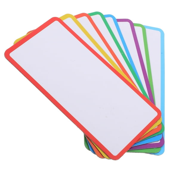 WEUVEB Blank Label Magnetic Tags Assorted Color 24Pcs 3.9In X 1.9In