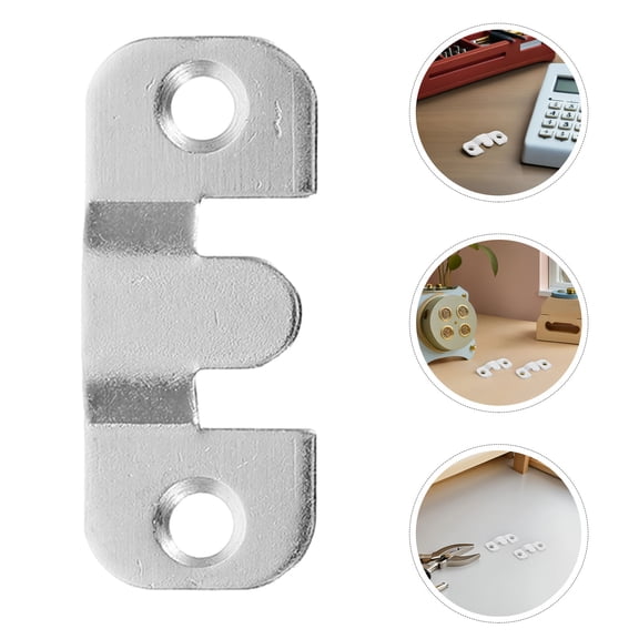 WEUVEB 24Pcs Sturdy Metal Frame Fasteners with Z Clip Design and Screws Included for Wall Art