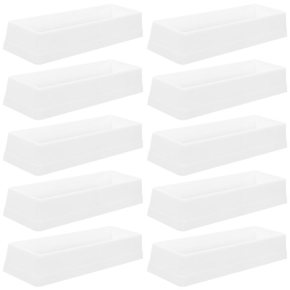 WEUVEB 25Pcs Laboratory Sample Adding Slots White Plastic Reagent Loading Tray for Accurate Liquid Transfer