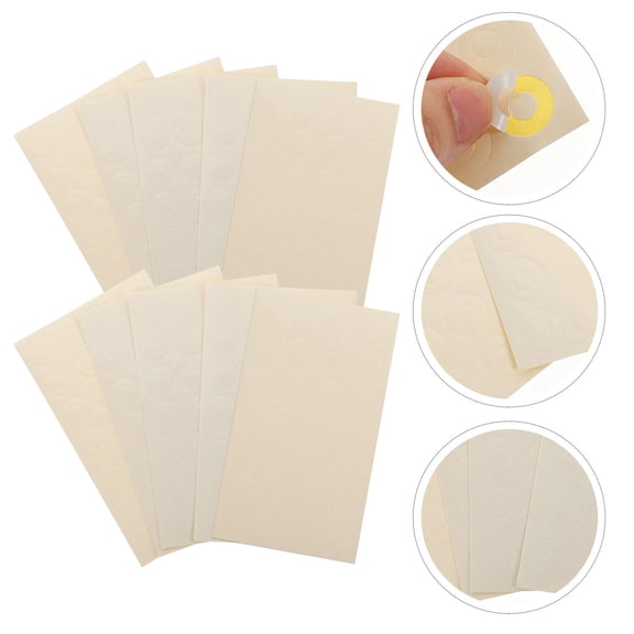 WEUVEB 280Pcs Paper Hole Reinforcement Rings White Adhesive Stickers for Loose Leaf Paper Repair