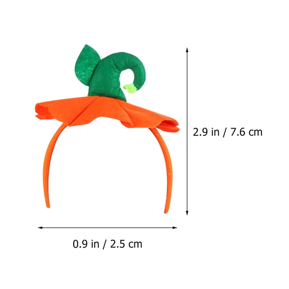 WEUVEB 2-Pack Pumpkin Hats, Festival Party Props, Fabric Costume Headwear in Assorted Colors for Photo Booth Decor