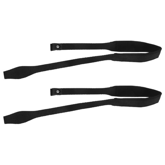 WEUVEB 2-Pack Black Adjustable Ski Pole Wrist Straps Support and Secure Grip, Outdoor Use Accessories