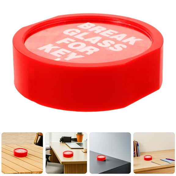 WEUVEB 2-Pack Red Wall Mount Key Lock Box for Home Office School Security and Safe Storage