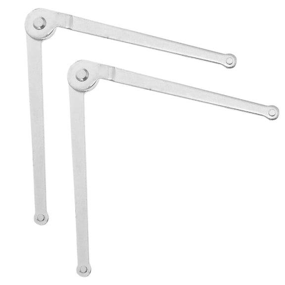 WEUVEB Adjustable Angle Grinder Wrench Silver Steel for Precise Repair Use 2Pcs