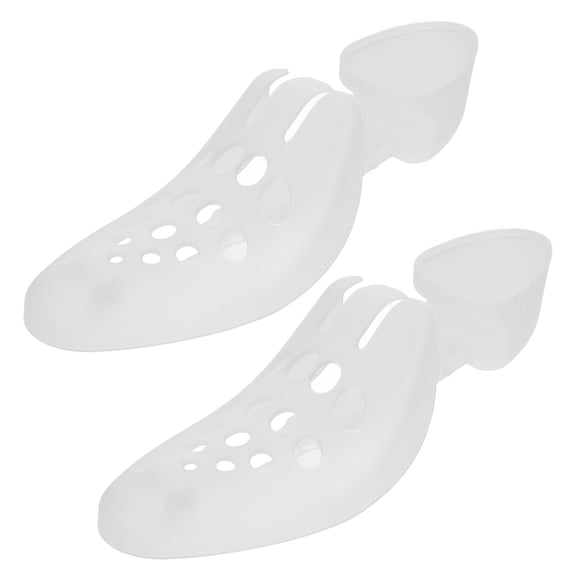 WEUVEB 2Pcs Shoe Accessories White Plastic Anti Crease Holder for Travel and Business Trip