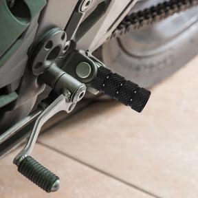 WEUVEB 2-Pack Motorcycle Rear Foot Pegs Metal Footrest Pedals for Bikes, and Easy to Install