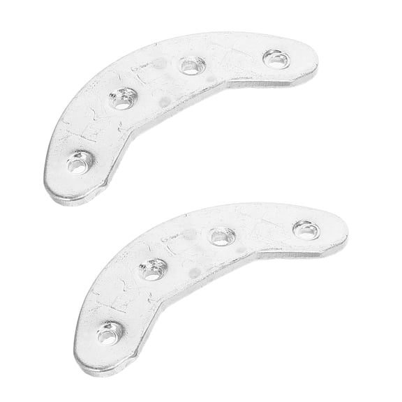 WEUVEB 2Pcs Anti Wear Heel Pads for Shoes Metal Heel Tap Replacement with Slim Comfortable Design