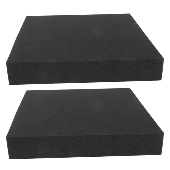 WEUVEB 2-Pack Black Sponge Cushion Inserts for Packaging, Protective Pads Ideal for Small Business Shipping and Storage