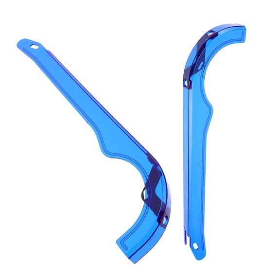 WEUVEB 2Pcs Blue Bicycle Chain Guard Easy Install Plastic Cover Compatible with Multiple Bikes