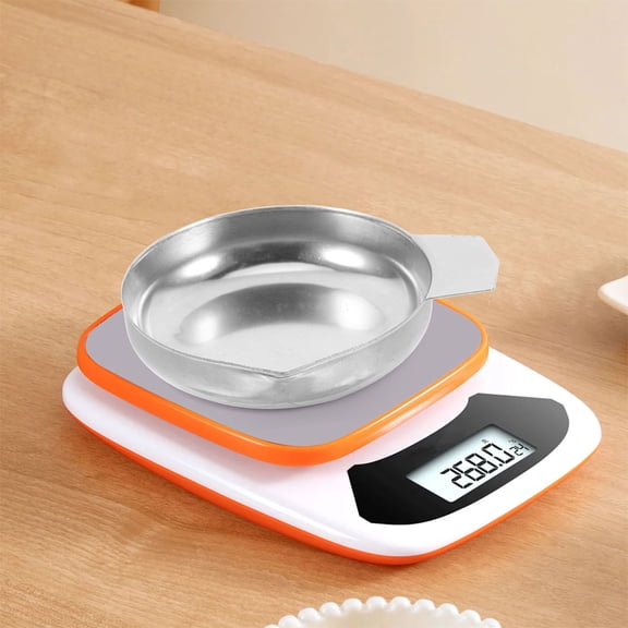 WEUVEB 2Pcs Digital Scale Weighting Pan Weighing Pan Silver for Kitchen Use Precision Weighing