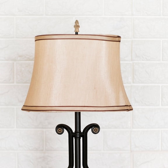 WEUVEB 2Pcs Golden Lamp Bracket Finials Screw on Replacement Caps for Home Lighting