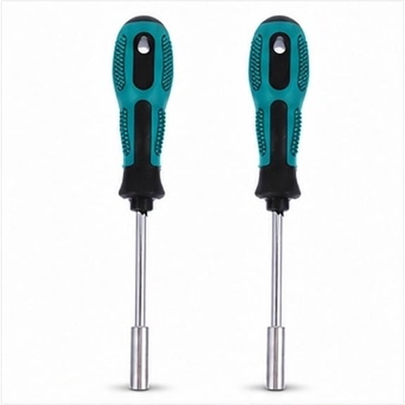 WEUVEB 2Pcs Green Precision Hexagon Screwdriver with Extension Handle for Home Repair and Controller Opening