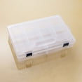 thumbnail image 1 of WEUVEB Small Parts Organizer Box with Compartments White 2Pcs, 1 of 8