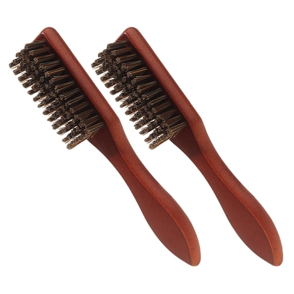 WEUVEB Curl Brush Beard Brush Multi Wood 2Pcs