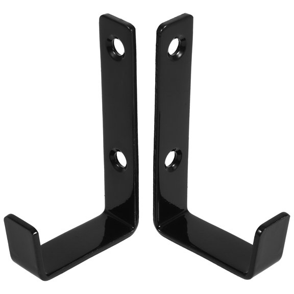 WEUVEB 2Pcs Heavy Duty Garage Hooks for Hanging Kitchen Closet Iron Storage Hangers 11.8*1.9*0.7In