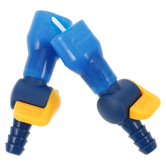 WEUVEB 2Pcs Hydration Bladder Bite Valve Replacement Connector Blue Durable and Angled Fit for Hiking