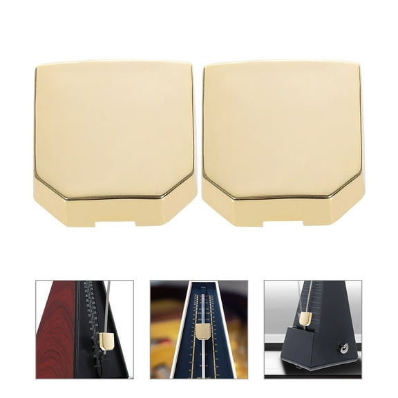 WEUVEB Metal Piano Metronome Pendulum Blocks, 2 Pieces, Universal Mechanical Parts for Accurate Timing and Music Practice