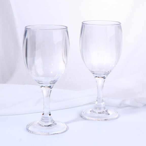 WEUVEB Set of 2 Modern Transparent Acrylic Cocktail Glasses Drinkware for Home Bar and Parties