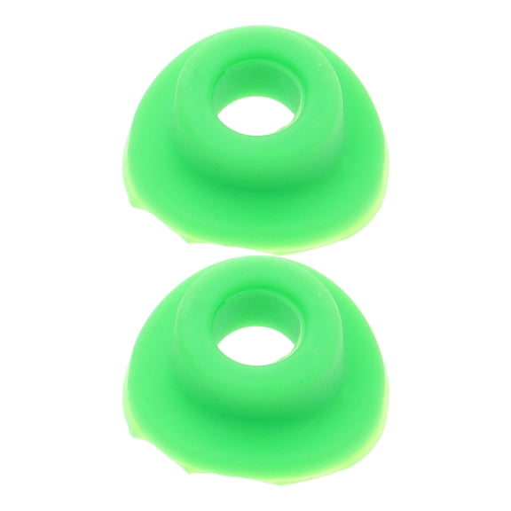 WEUVEB 2Pcs Motorcycle Valve Stem Seals Green Silicone Mud Guards Mouth Gasket