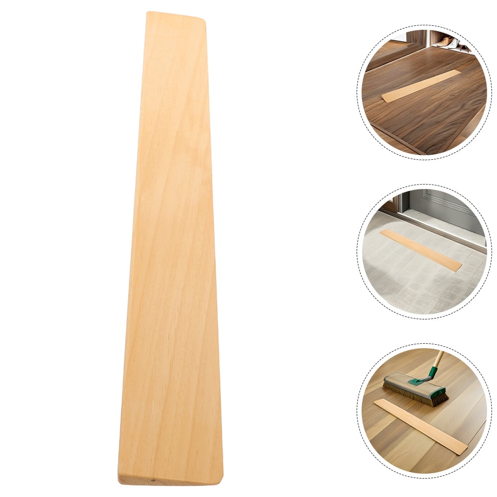 WEUVEB Portable Wooden Ramp Light Brown for Wheelchairs and Robot ...