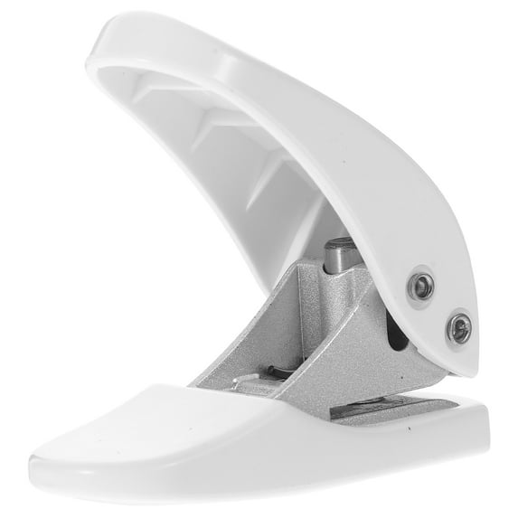 WEUVEB Compact 2Pack Manual Paper Punch Simple Design White Alloy for Home and Office