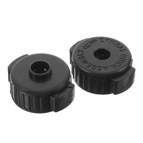 WEUVEB Replacement Parts Cymbal Nuts Black Plastic 2Pcs