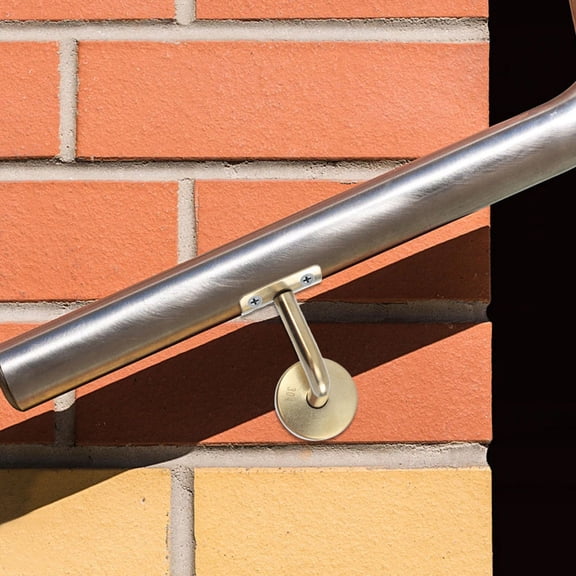 WEUVEB Golden Handrail Bracket Stainless Steel for Indoor Stairs Railing Support 2Pcs