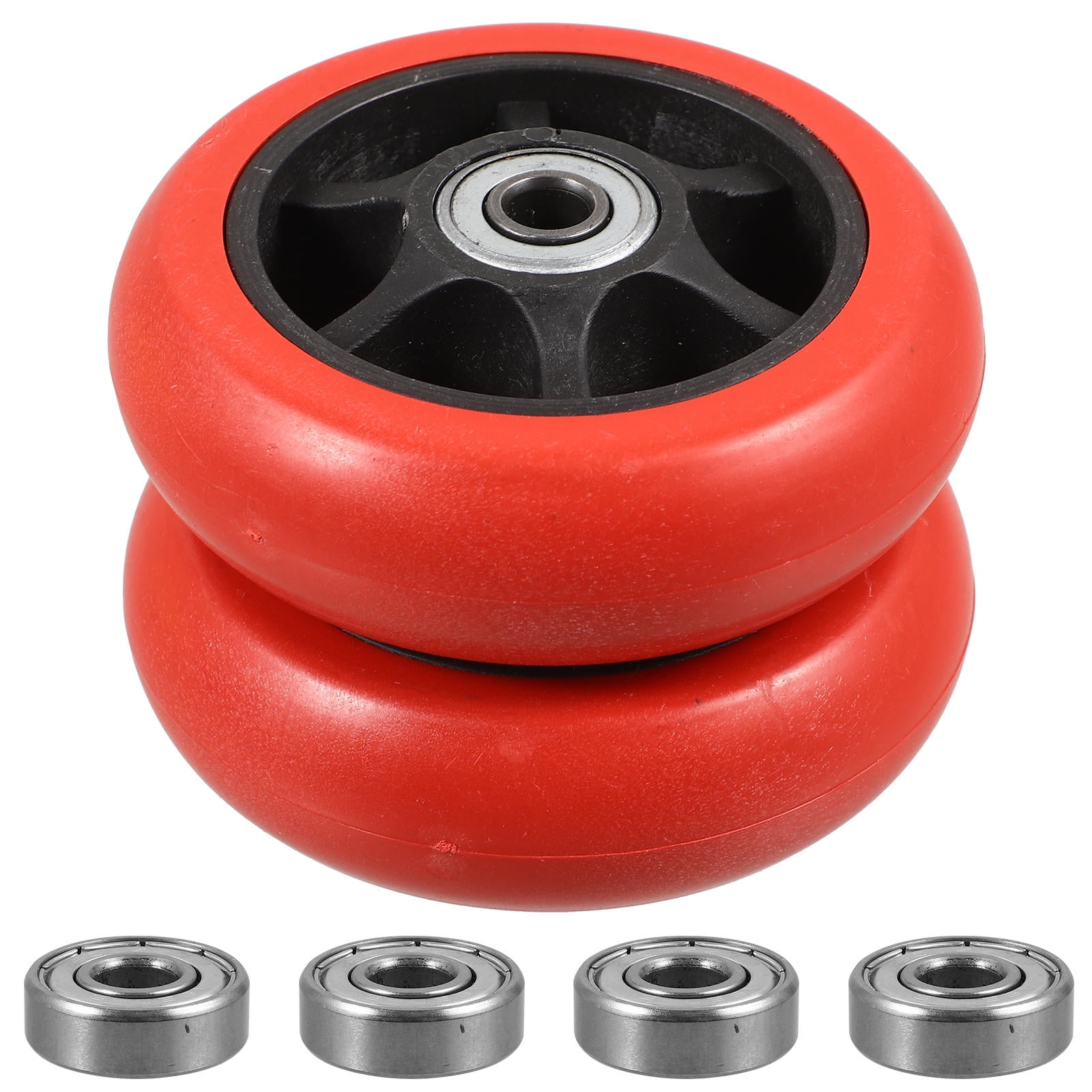WEUVEB 2Pcs Replacement Cart Casters for Hand Trucks Trolleys Cargo ...