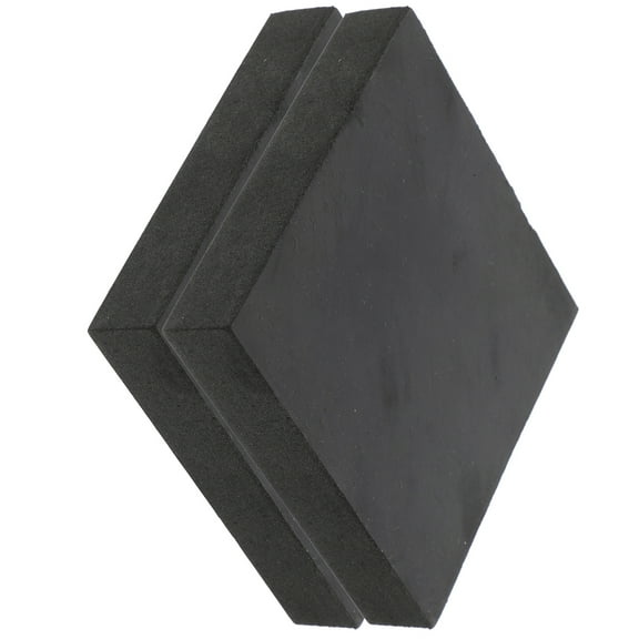 WEUVEB 2Pcs Non Slip Rv Stabilizer Pads Black Rubber Jack Blocks for Travel Trailer Support