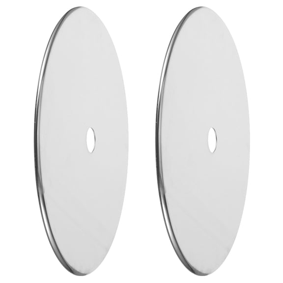 WEUVEB 2Pcs Induction Cooktop Adapter Plate Stainless Steel with Elegant Design