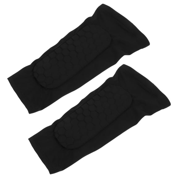 WEUVEB Black EVA Anticollision Calf Guards for Sports Impact , Comfortable Support, 2 Pieces Set