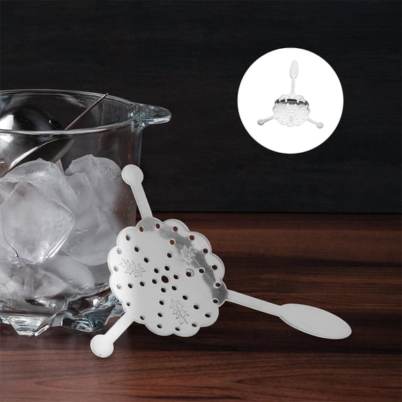 WEUVEB 2Pcs Stainless Steel Absinthe Spoon Triple Handle Design for Bar Kitchen Serving