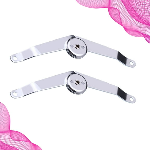 WEUVEB 2-Pack Rust-Resistant Iron Support Hinges for Locks, Luggage, Boxes with Smooth and Design