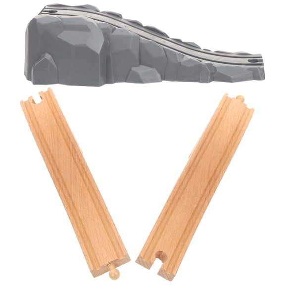 WEUVEB 2Pcs Train Track Expansion Accessories for Toy Train Layout Creation Kids