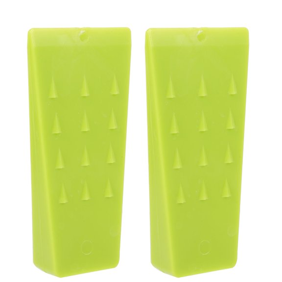 WEUVEB 2Pcs Tree Cutting Plastic Wedges for Lumbering Weather Resistant Green Woodcutting Tool