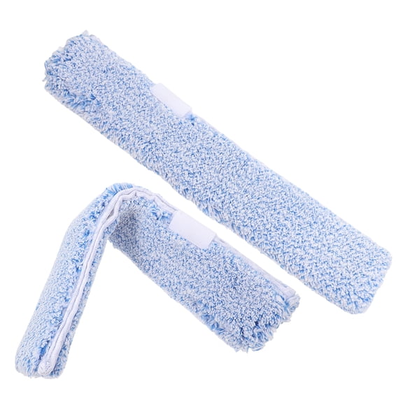 WEUVEB 2-Pack Multi-Color Reusable Mop Pads for Window Cleaning Tools, Quick Replacement and Easy to Use Cleaning Accessories