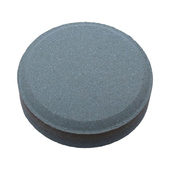 WEUVEB 2-Pack Grey Round Sharpening Stones for Kitchen Knives and Home Use, Durable and Easy to Use