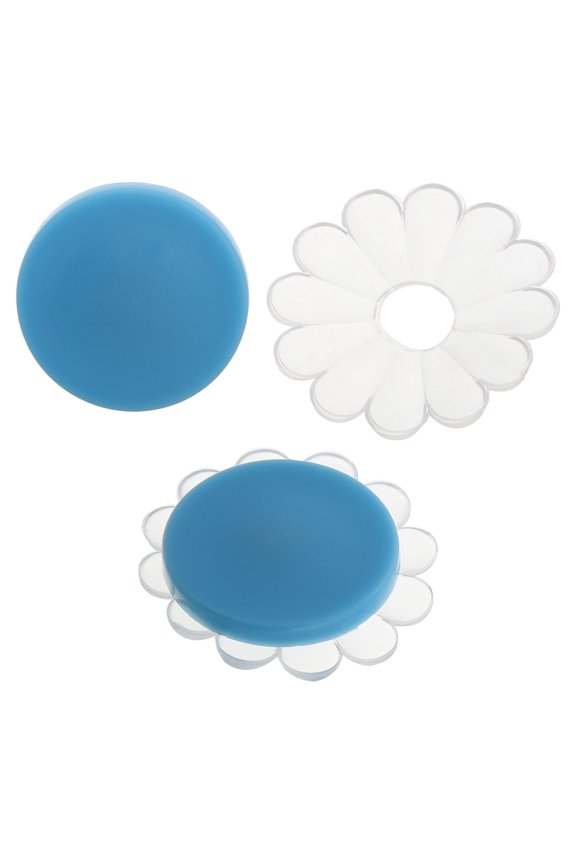 Durable Sky-Blue PP Umbrella Tips, Easy to Install, Decorative, 2Sets